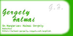 gergely halmai business card
